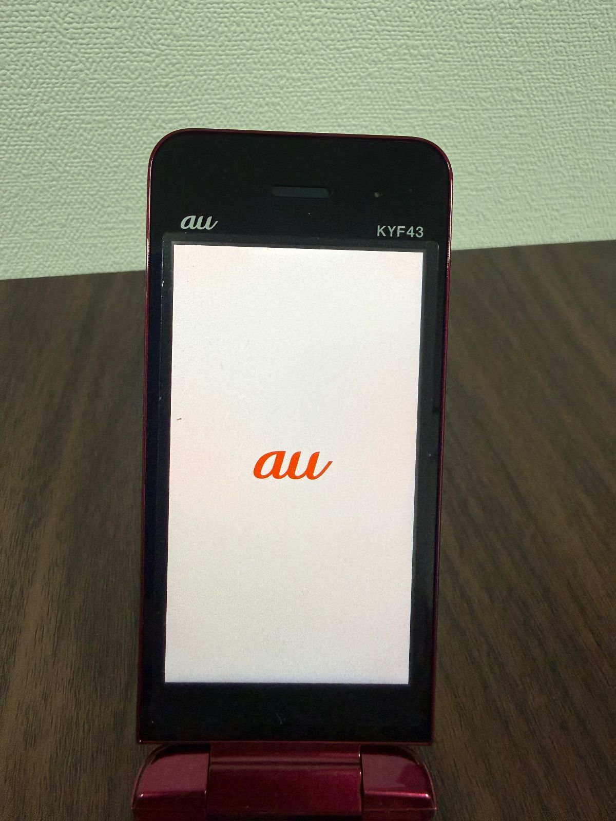 au かんたんケータイ ライト KYF43 ワインレッド - メルカリ