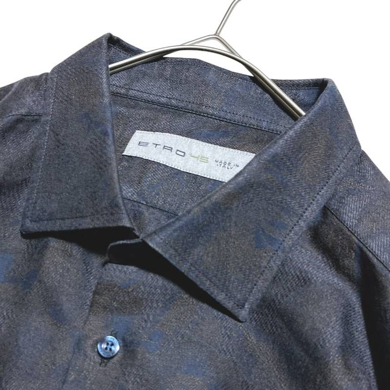 ETRO エトロ 長袖シャツ フローラル柄 花柄 ドレスシャツ 洗える