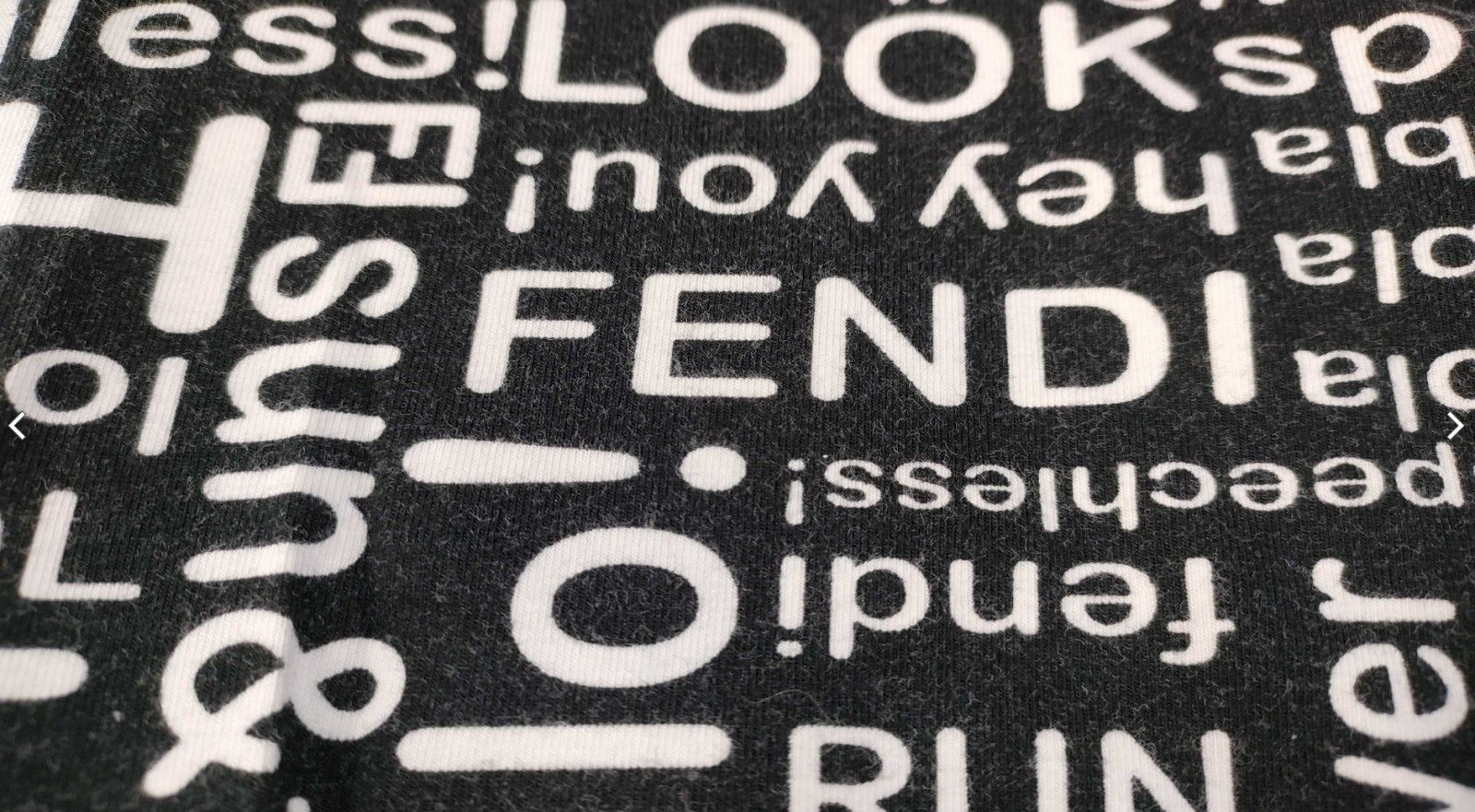 FENDI フェンディ レギンス スパッツ 10A ブラック ロゴ総柄 