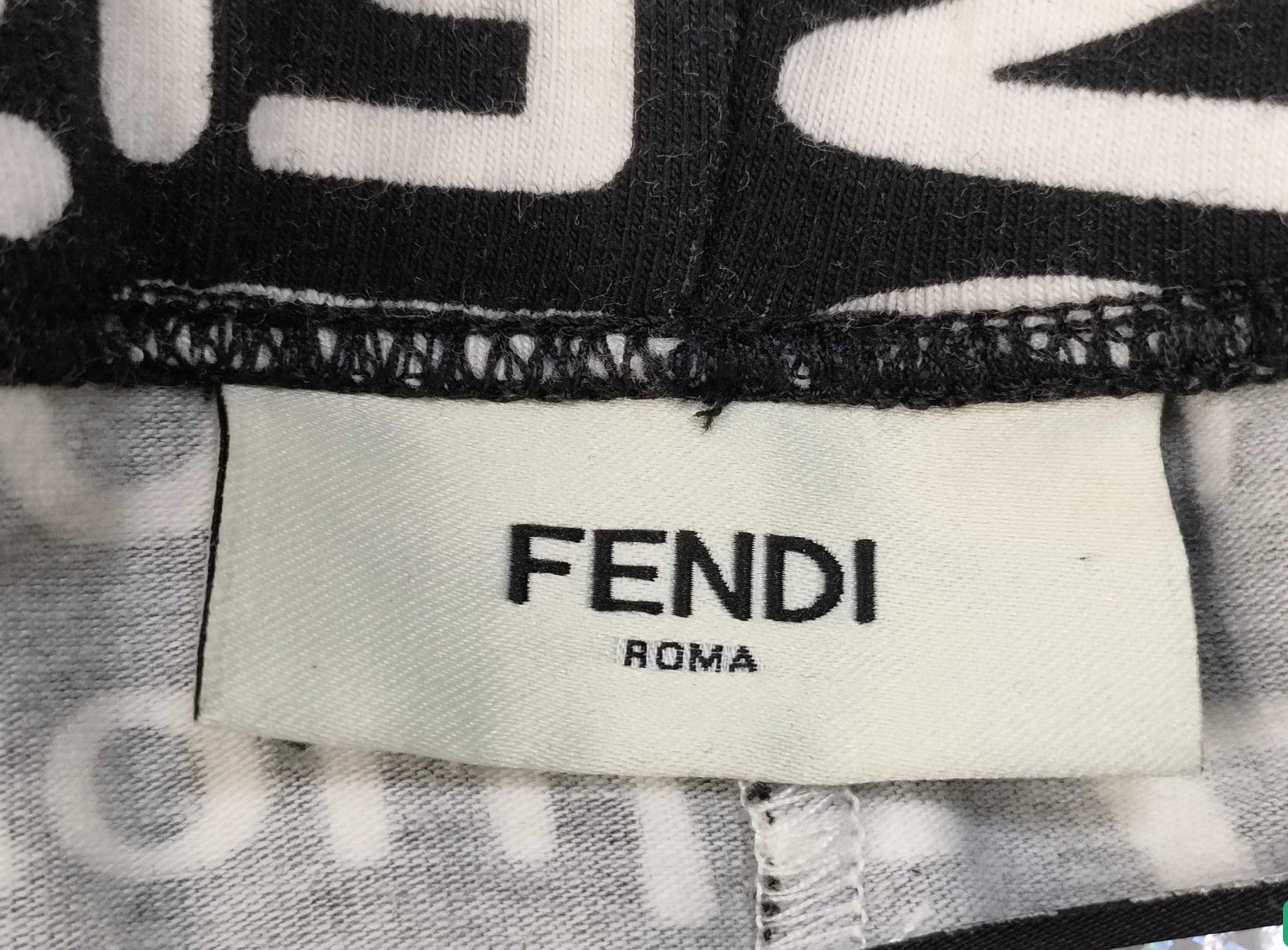 FENDI フェンディ レギンス スパッツ 10A ブラック ロゴ総柄 