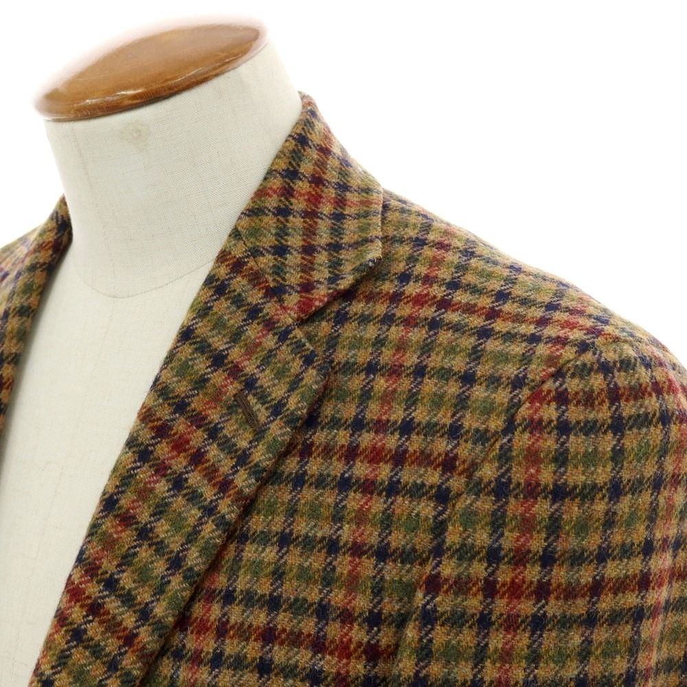 中古】ベルベスト Belvest ウール チェック テーラードジャケット