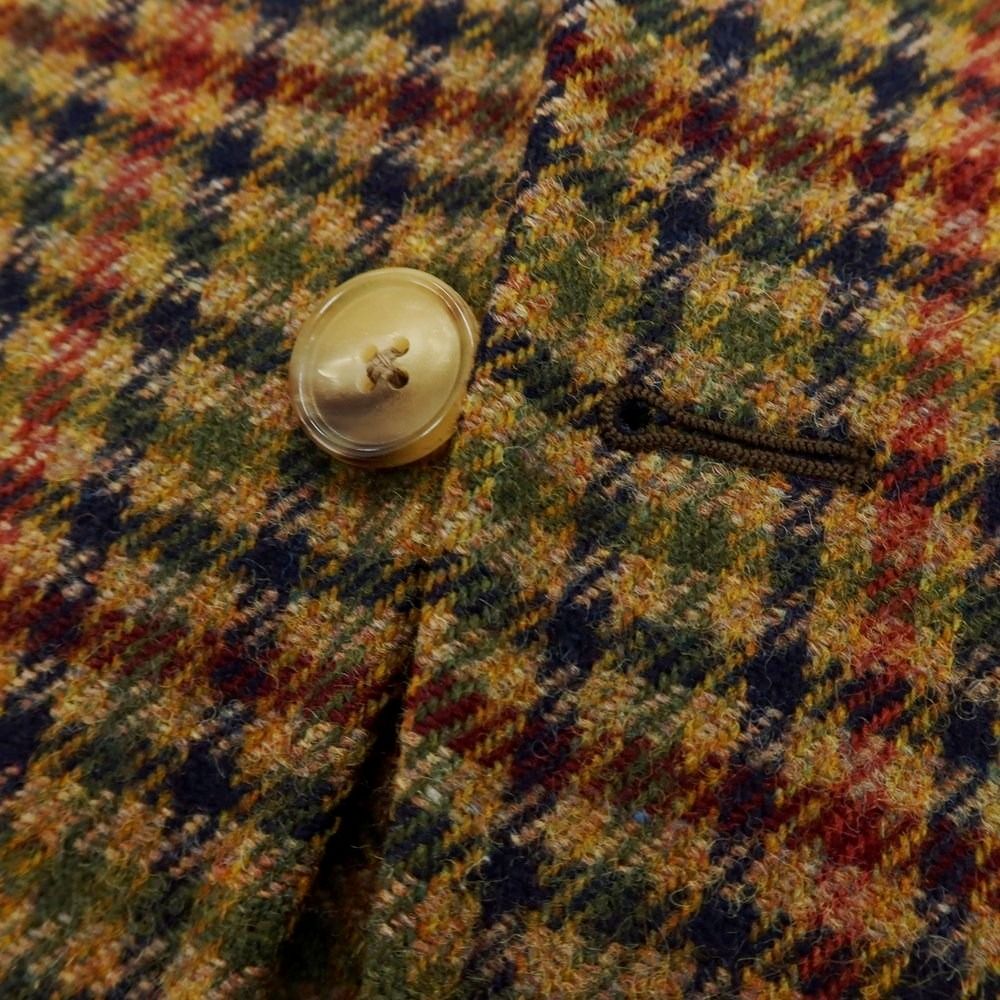 中古】ベルベスト Belvest ウール チェック テーラードジャケット