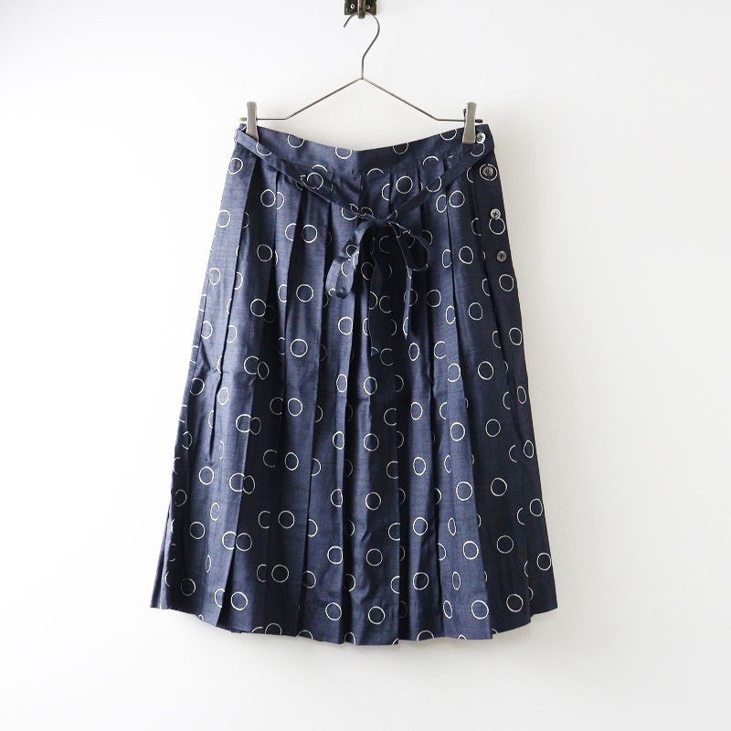 超美品！マーガレットハウエル　シルクスカート 美品 マーガレットハウエル MARGARET HOWELL OUTLINE SPOT SILK SKIRT