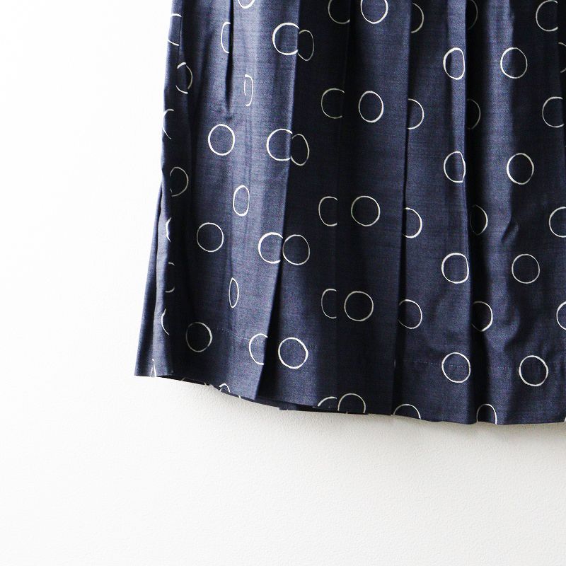 美品 マーガレットハウエル MARGARET HOWELL OUTLINE SPOT SILK SKIRT