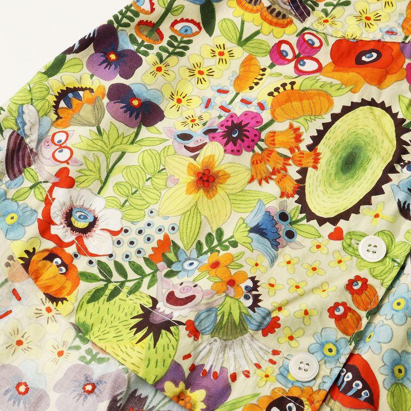 オレボレブラ (アルベロベロ)花柄 半袖Tシャツ 美品 アルベロベロ オレボレブラ ALBEROBELLO OLLEBOREBLA お花畑ぶた