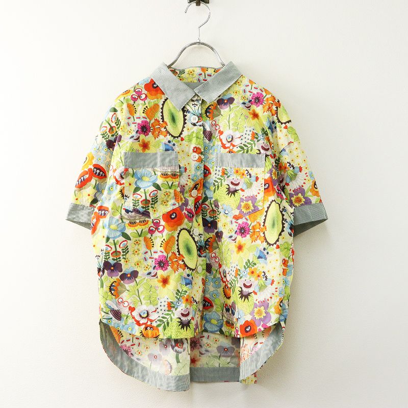 オレボレブラ (アルベロベロ)花柄 半袖Tシャツ 美品 アルベロベロ オレボレブラ ALBEROBELLO OLLEBOREBLA お花畑ぶた