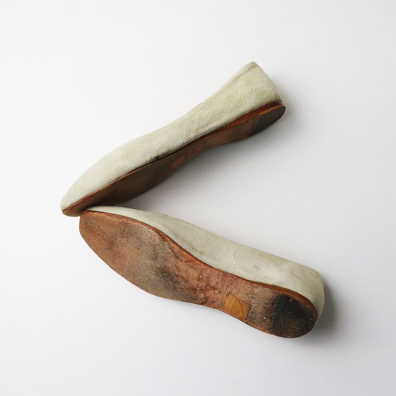 ファビオルスコーニ FABIO RUSCONI スウェードレザー フラットパンプス