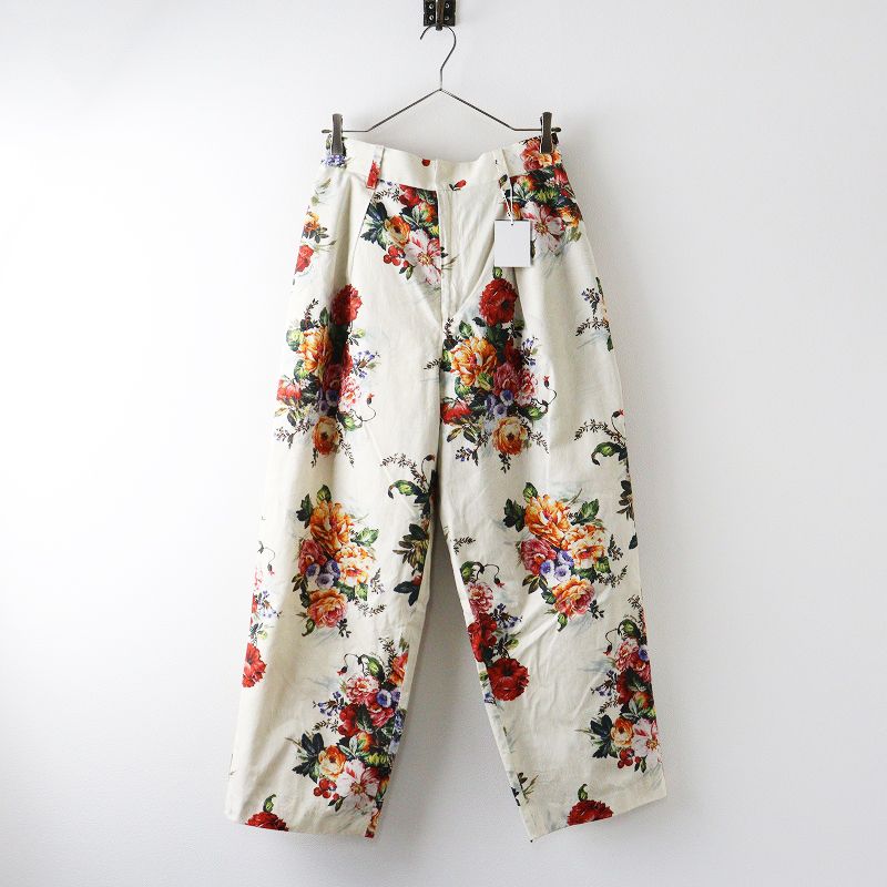【Lois CRAYON】ロイスクレヨン／花柄バルーンパンツ 未使用 2023SS ロイスクレヨン Lois CRAYON フラワープリント タック