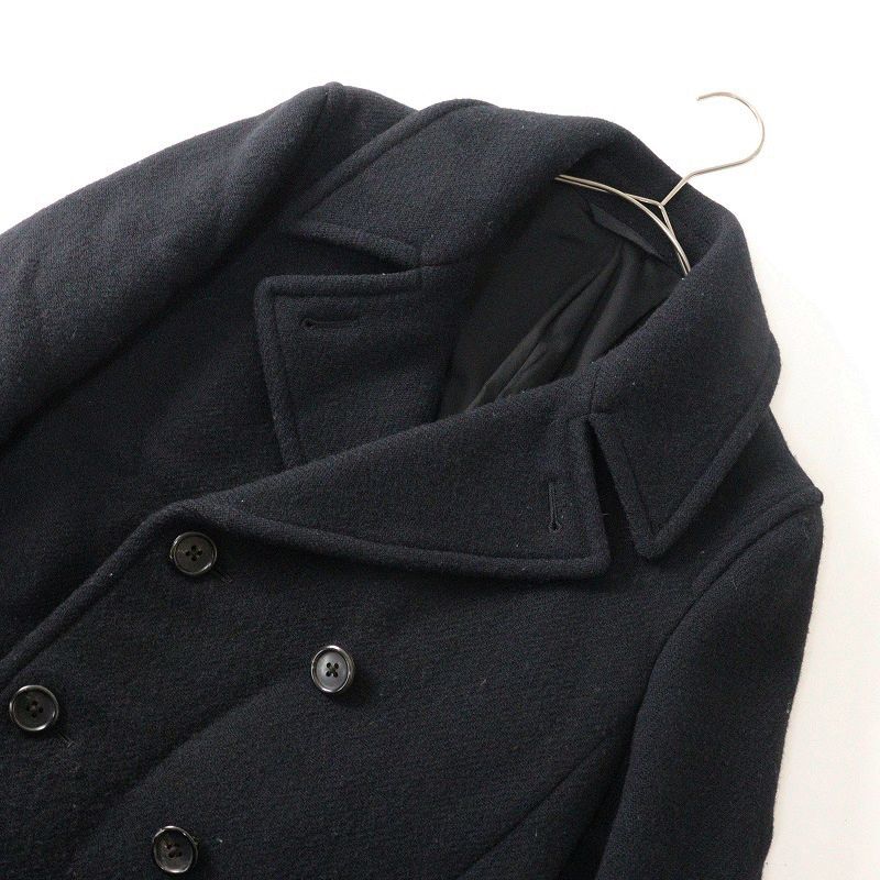 マーガレットハウエル MARGARET HOWELL ウールPコート 2＼ブラック