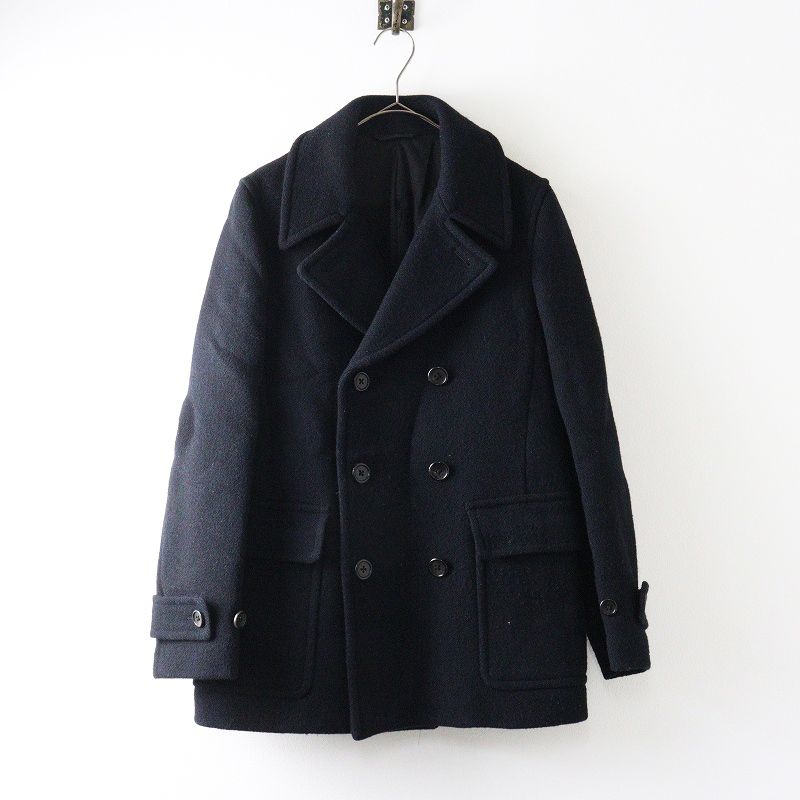 マーガレットハウエル MARGARET HOWELL ウールPコート 2＼ブラック