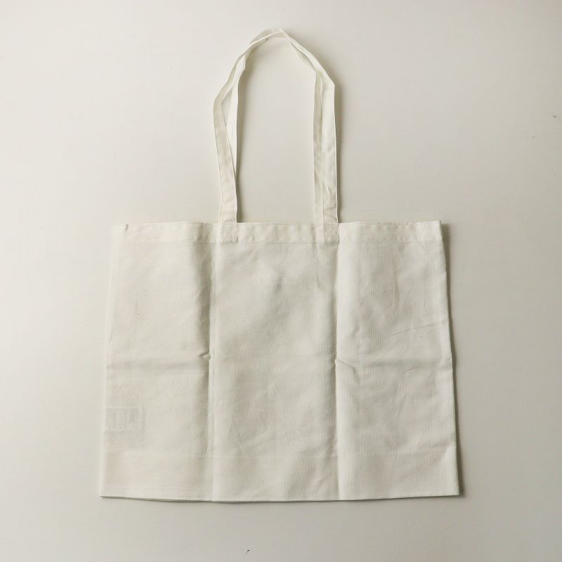 美品 ミナペルホネン mina perhonen ショッパー＼ホワイト トート