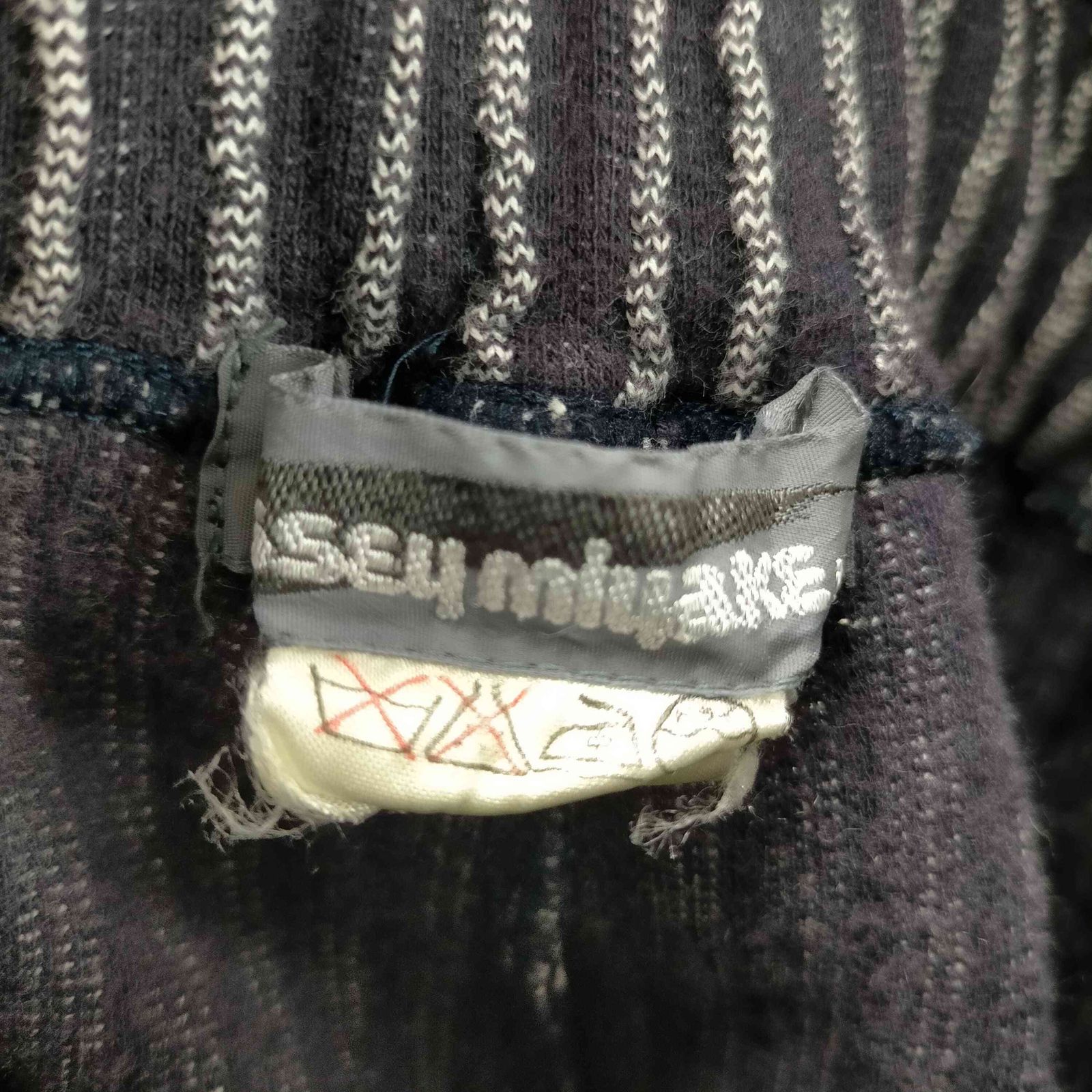 イッセイミヤケメン ISSEY MIYAKE MEN 80S 筆タグ 初期 コットン 波状