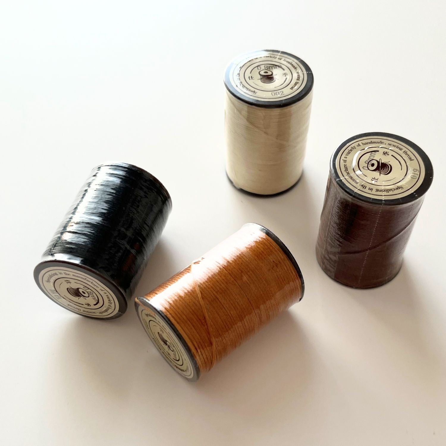 組み合わせ自由な4本セット レザークラフト 手縫糸 100m 糸 haoa