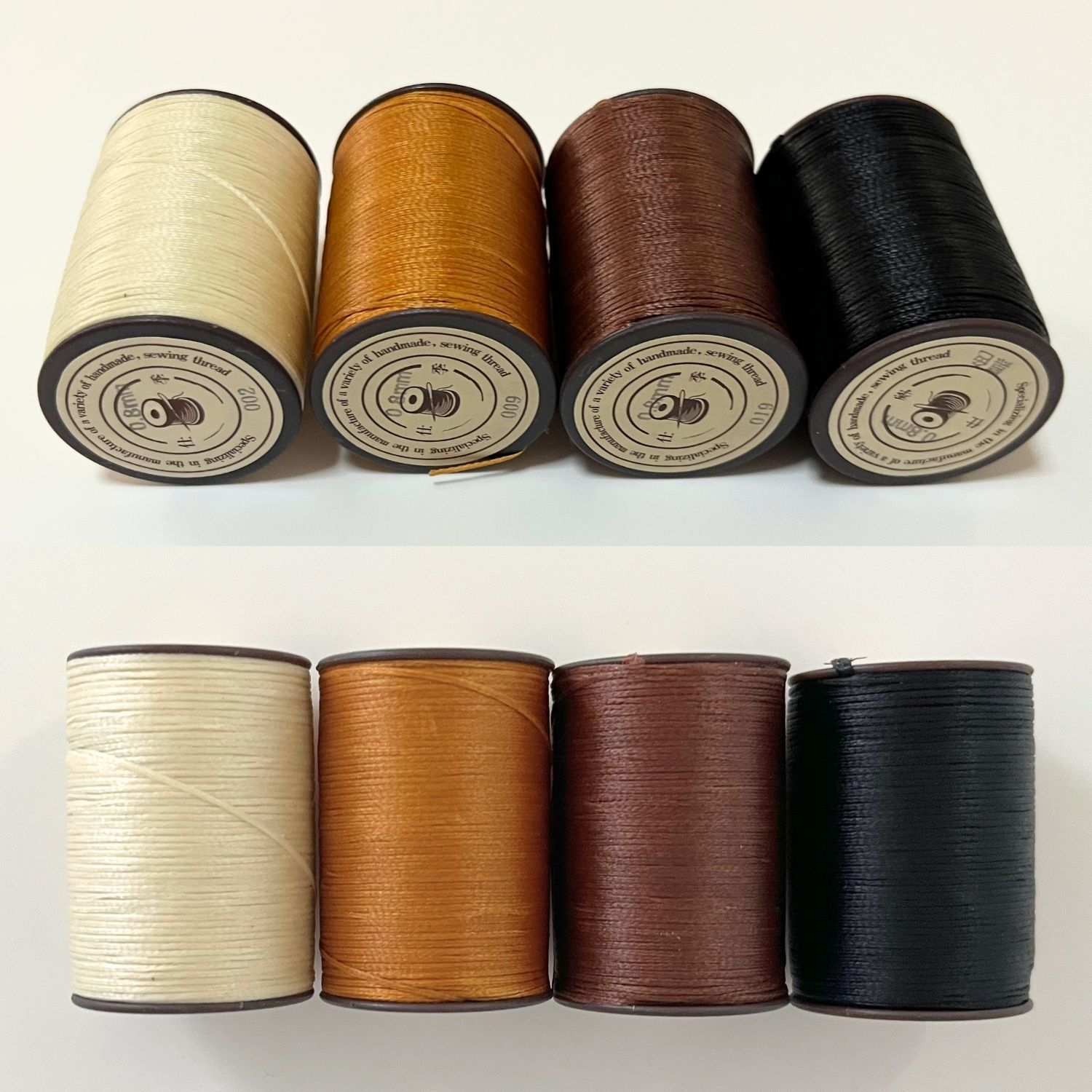 組み合わせ自由な4本セット レザークラフト 手縫糸 100m 糸 haoa