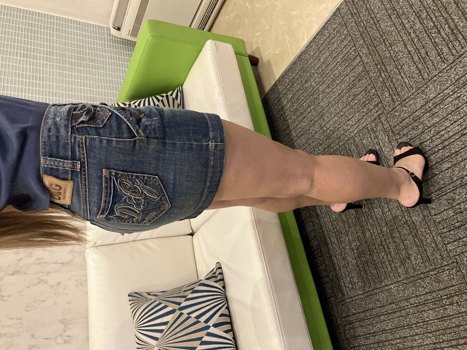 DOLCE&GABBANA D&G デニムスカート 24/38 ミニスカート イタリア製