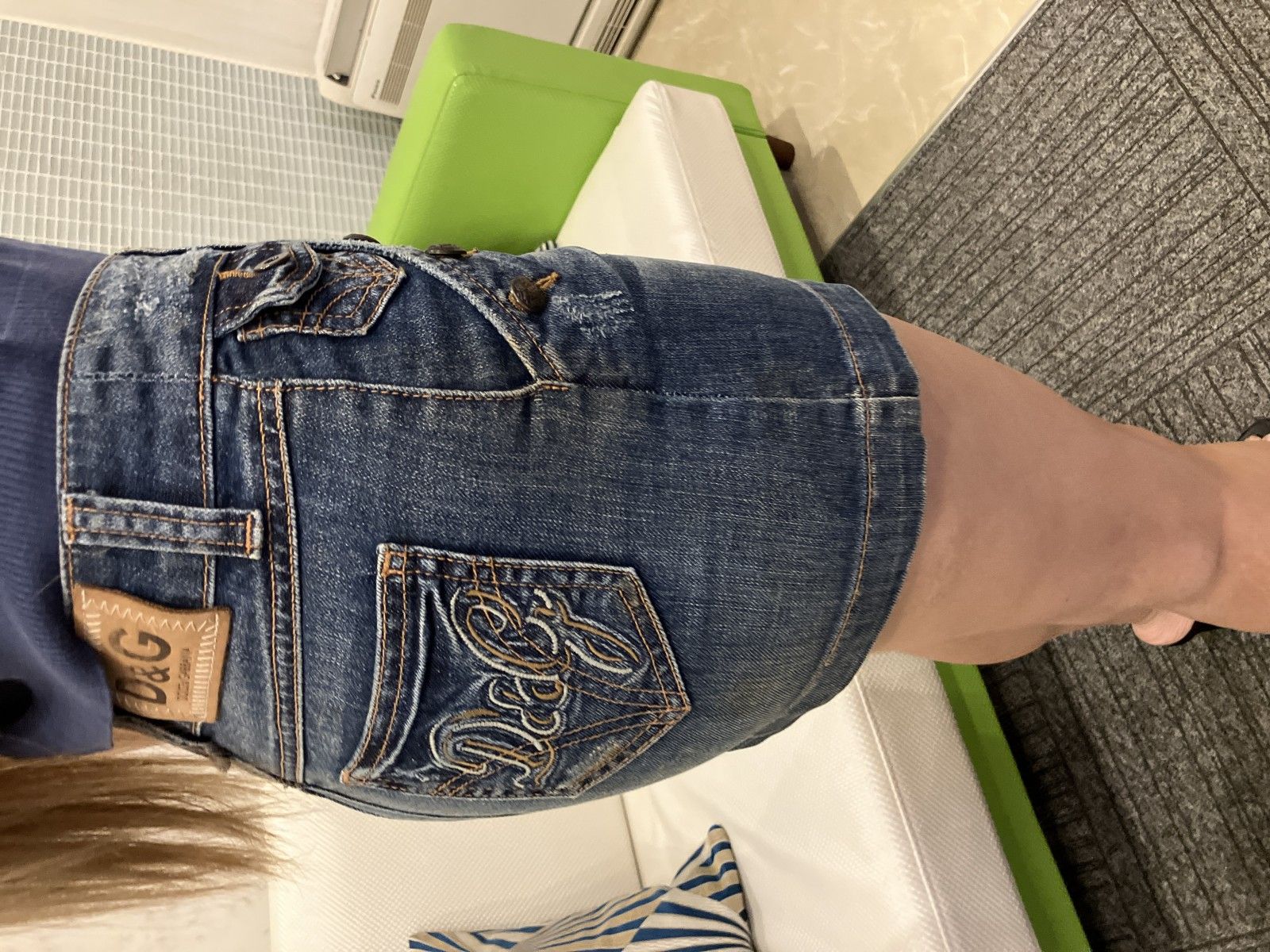 DOLCE&GABBANA D&G デニムスカート 24/38 ミニスカート イタリア製