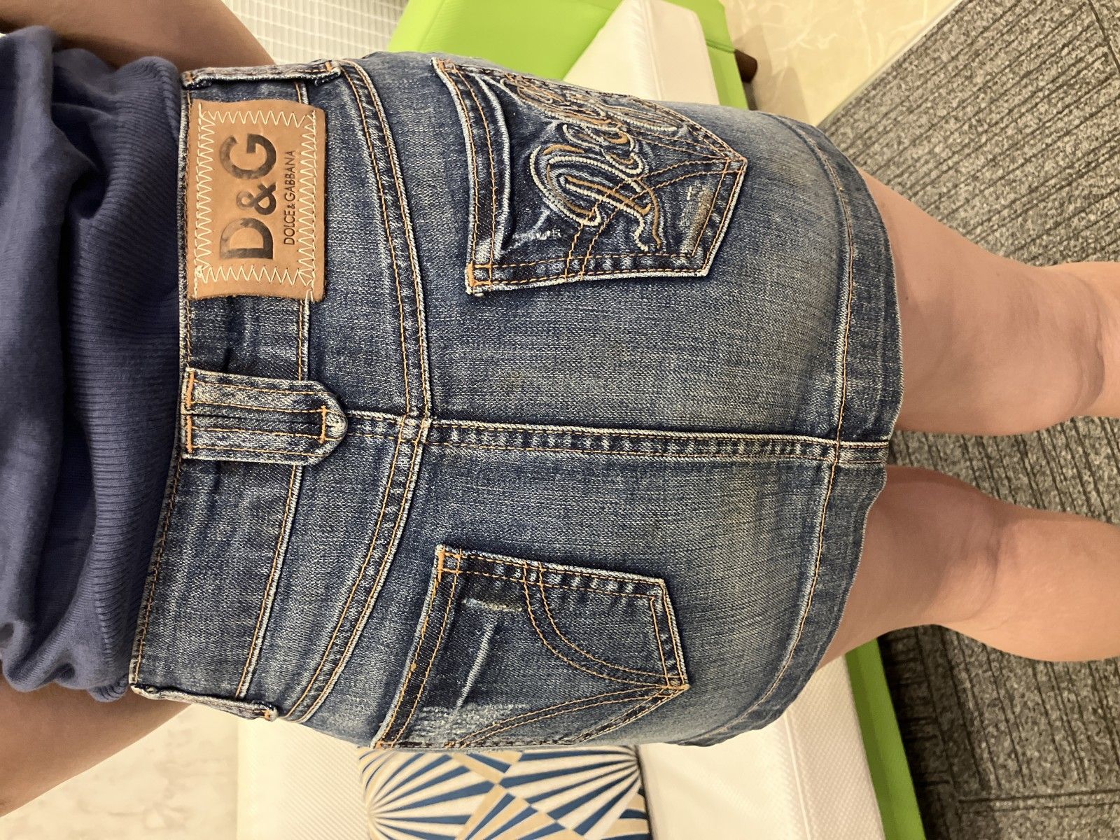 DOLCE&GABBANA D&G デニムスカート 24/38 ミニスカート イタリア製