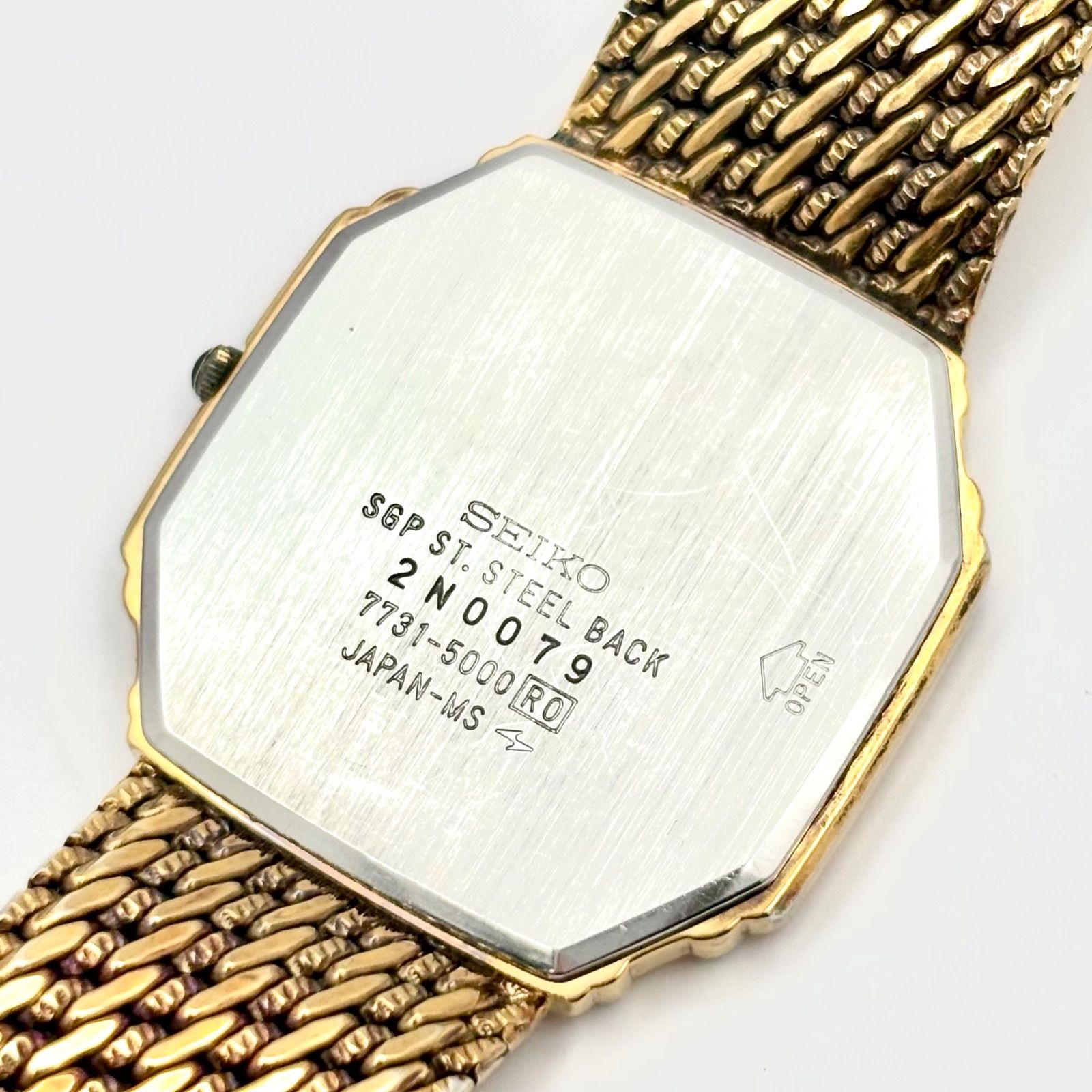 新品電池】SEIKO セイコー Dolce ドルチェ 1Pダイヤ メンズ 腕時計 