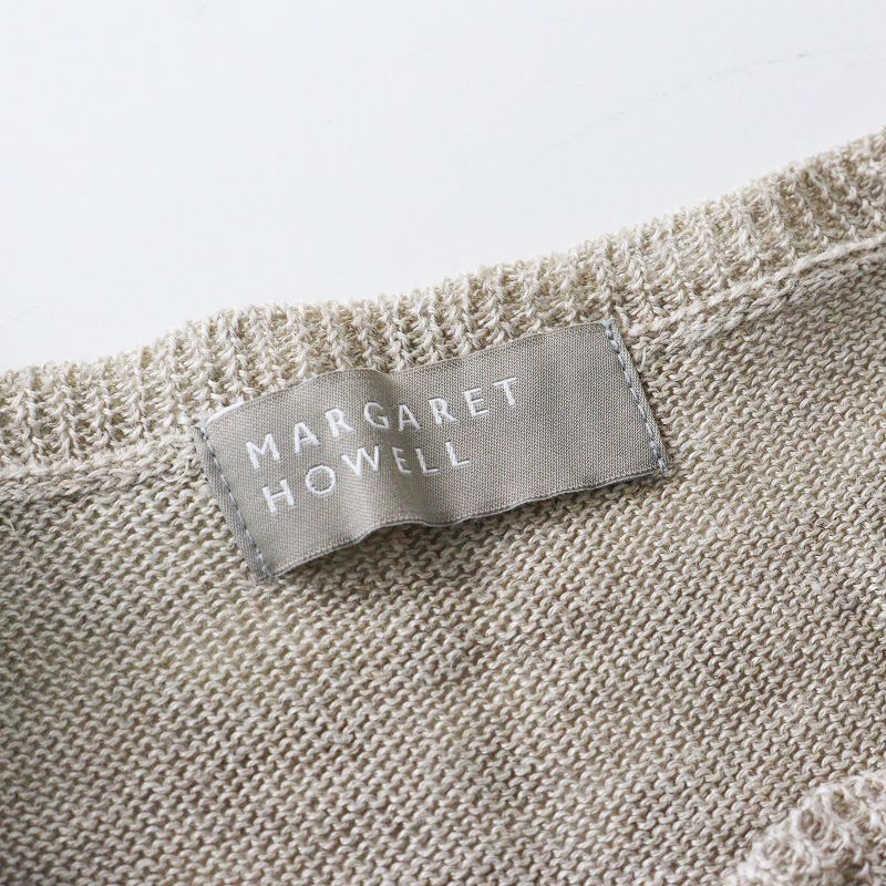 マーガレットハウエル MARGARET HOWELL ボーダーリネンニットプル