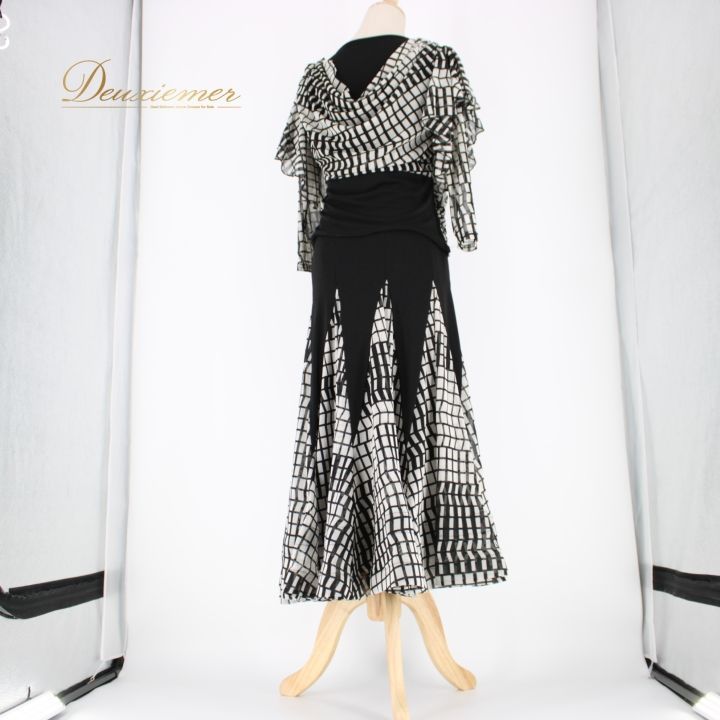 社交ダンス 衣装 スタンダード 上下セット ツーピース レッスンウェア