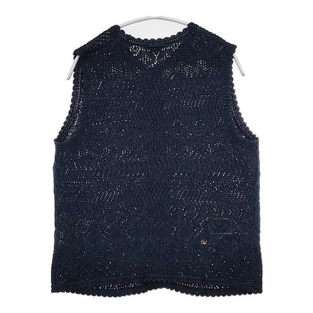 45R/45rpm レースdeニットのベスト（インディゴ）定価42900円 ベスト