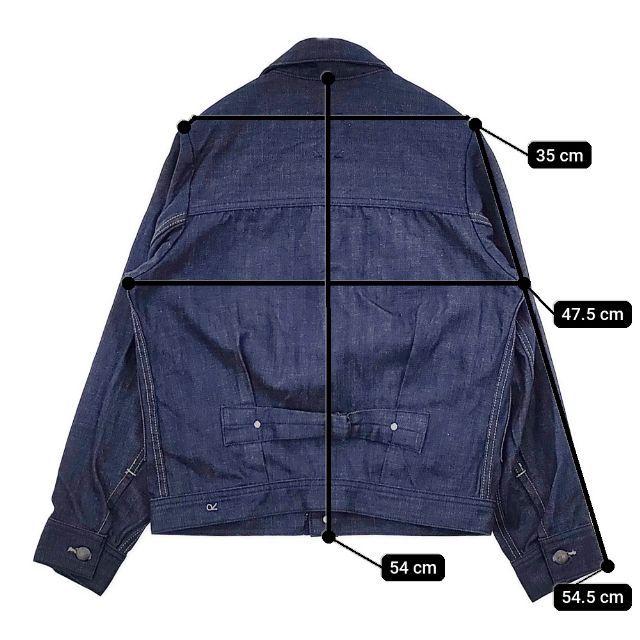 45R/45rpm 藍デニムのGジャン 定価71500円 デニムジャケット ネイビー
