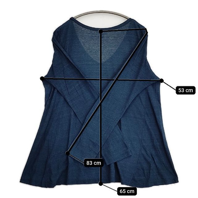 45R/45rpm インディゴ天竺テントTシャツ 定価19800円 カットソー