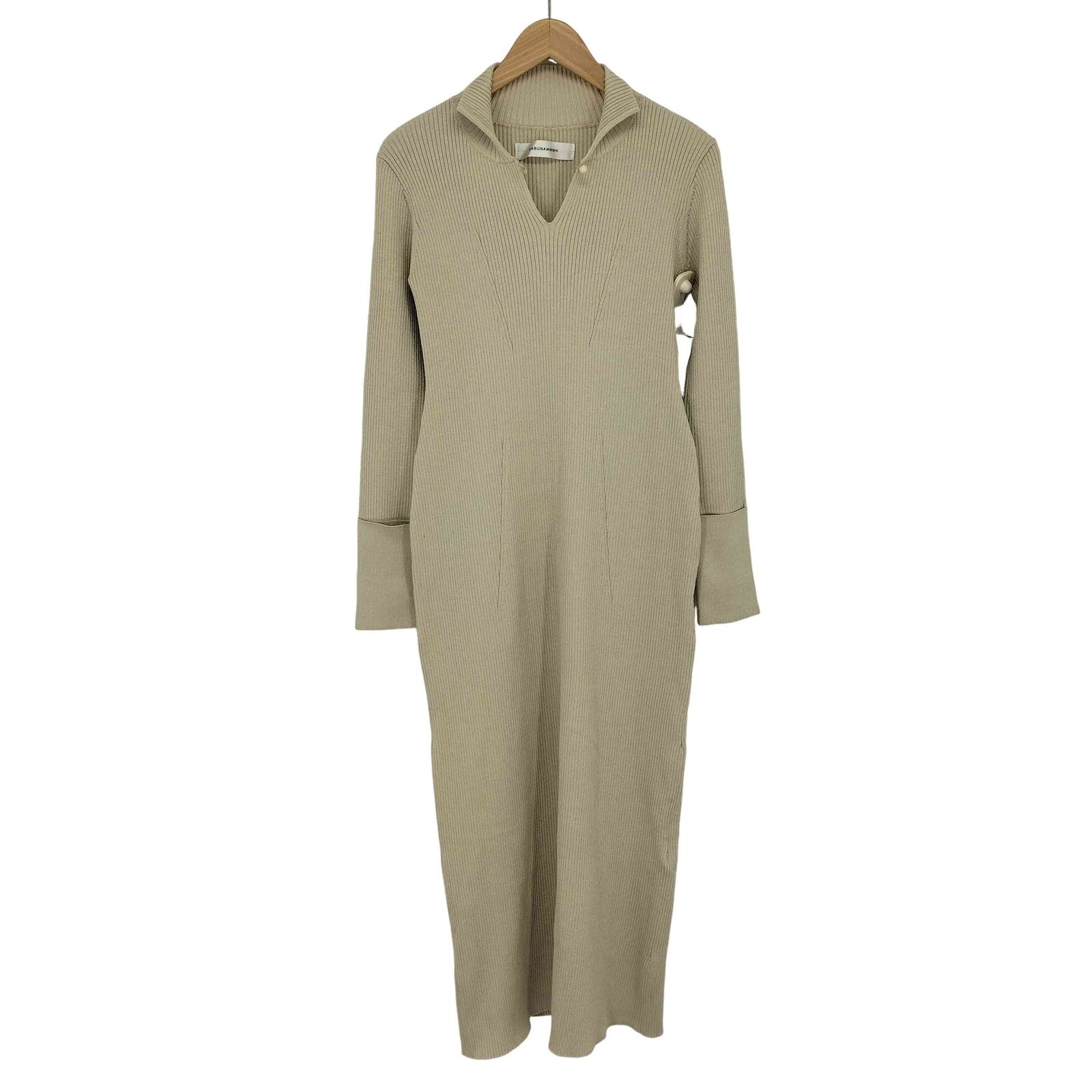 ラグナムーン LAGUNAMOON ラメブレンドリブニットワンピース