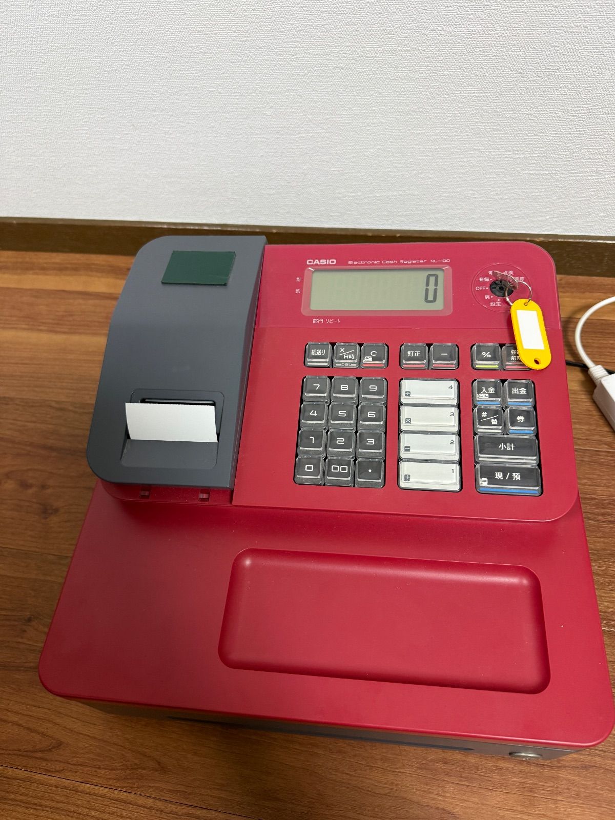 CASIO カシオ NL-100 電子レジスター レッド 店舗用品 - メルカリ