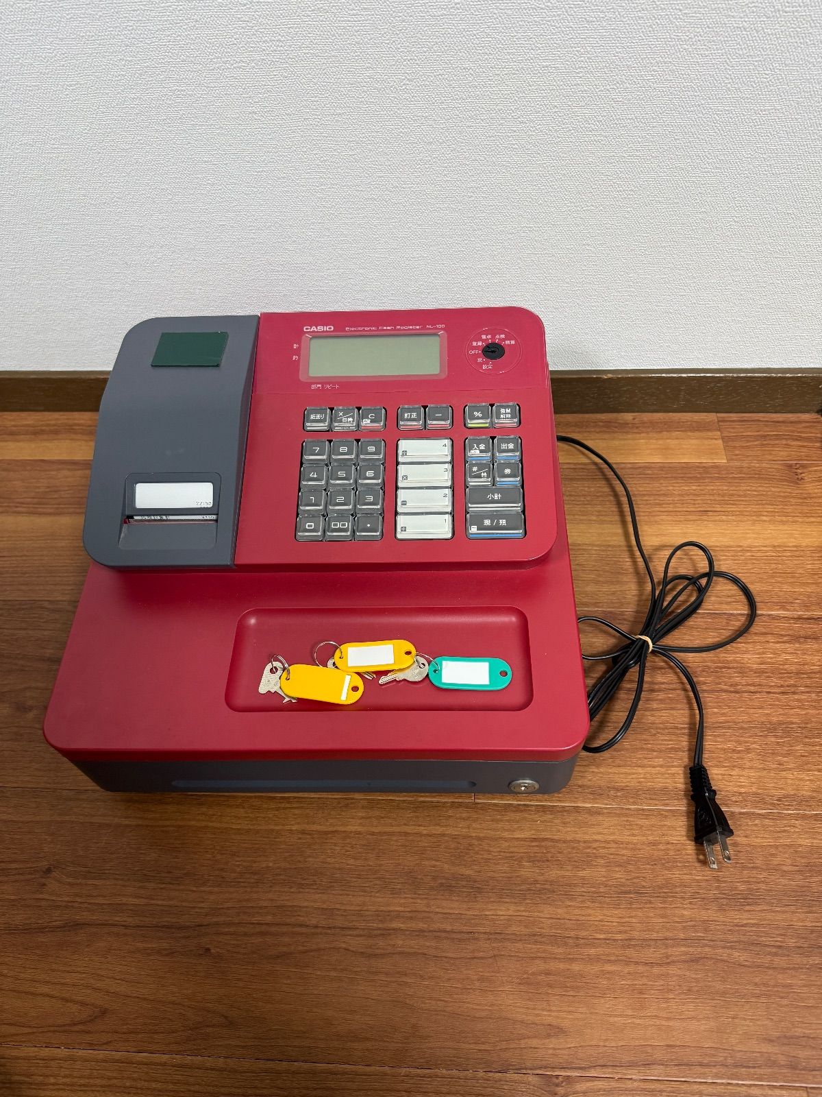 CASIO カシオ NL-100 電子レジスター レッド 店舗用品 - メルカリ