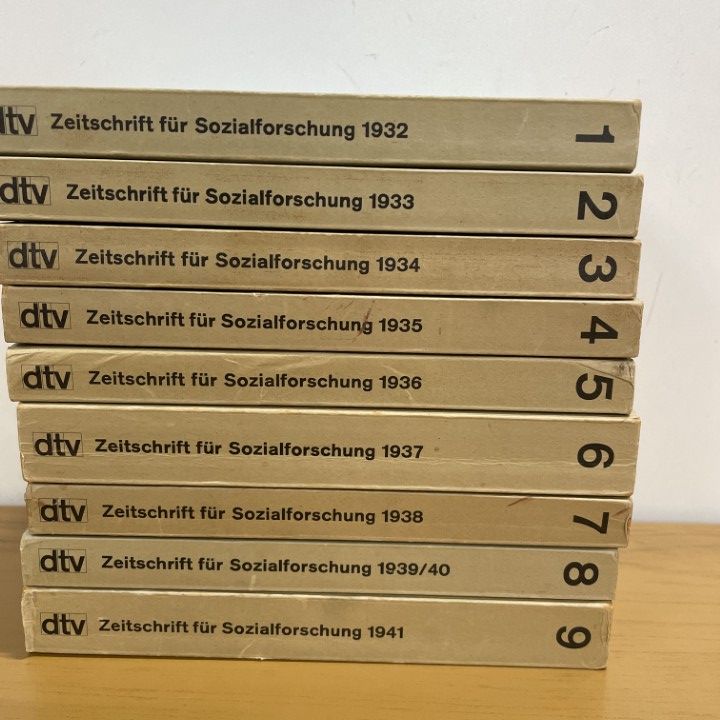 △01)【1点限り!】【ドイツ語洋書】Zeitschrift fur Sozialforschung