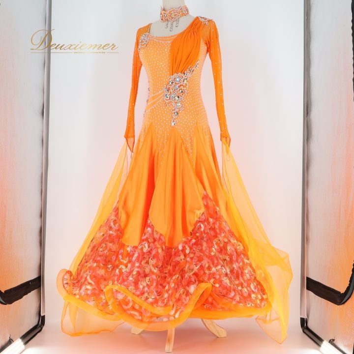 社交ダンス 衣装 スタンダードドレス ワンピース ドレス スタンダード