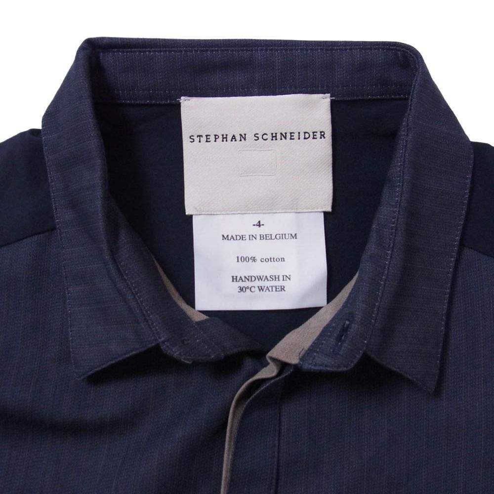 STEPHAN SCHNEIDER ステファンシュナイダー 比翼 コットン 半袖 シャツ