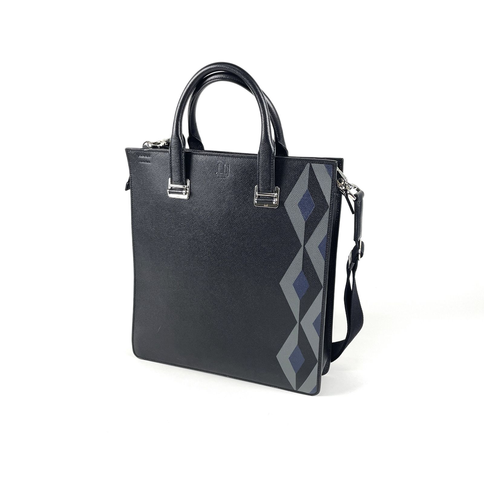 DUNHILL ダンヒル カドガン エンジンターン柄 2WAYバッグ ビジネス 