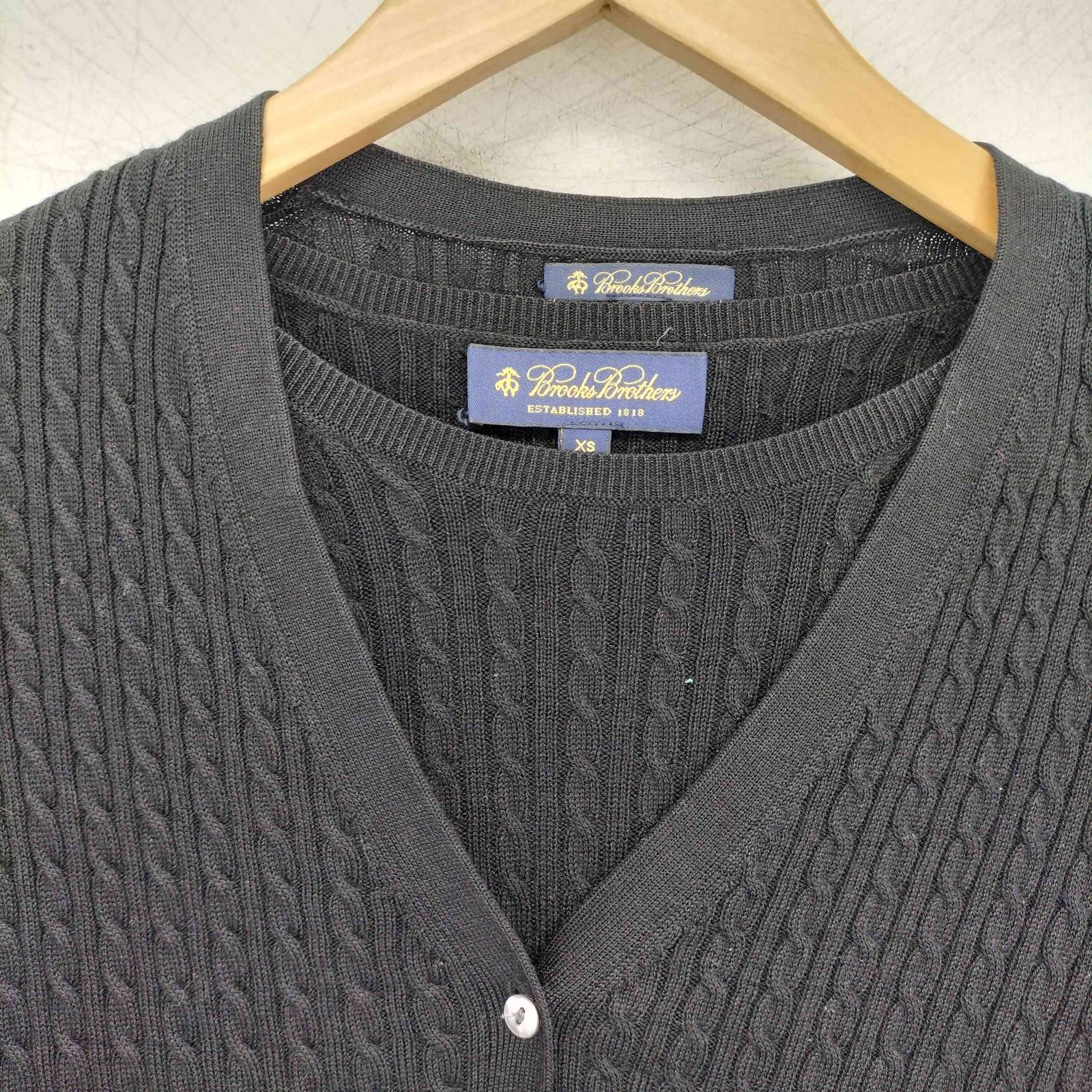 ブルックスブラザーズ BROOKS BROTHERS カシミヤ混 ケーブルニット