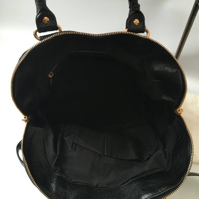 美品 BALENCIAGA バレンシアガ シティ レザー ショルダー バッグ