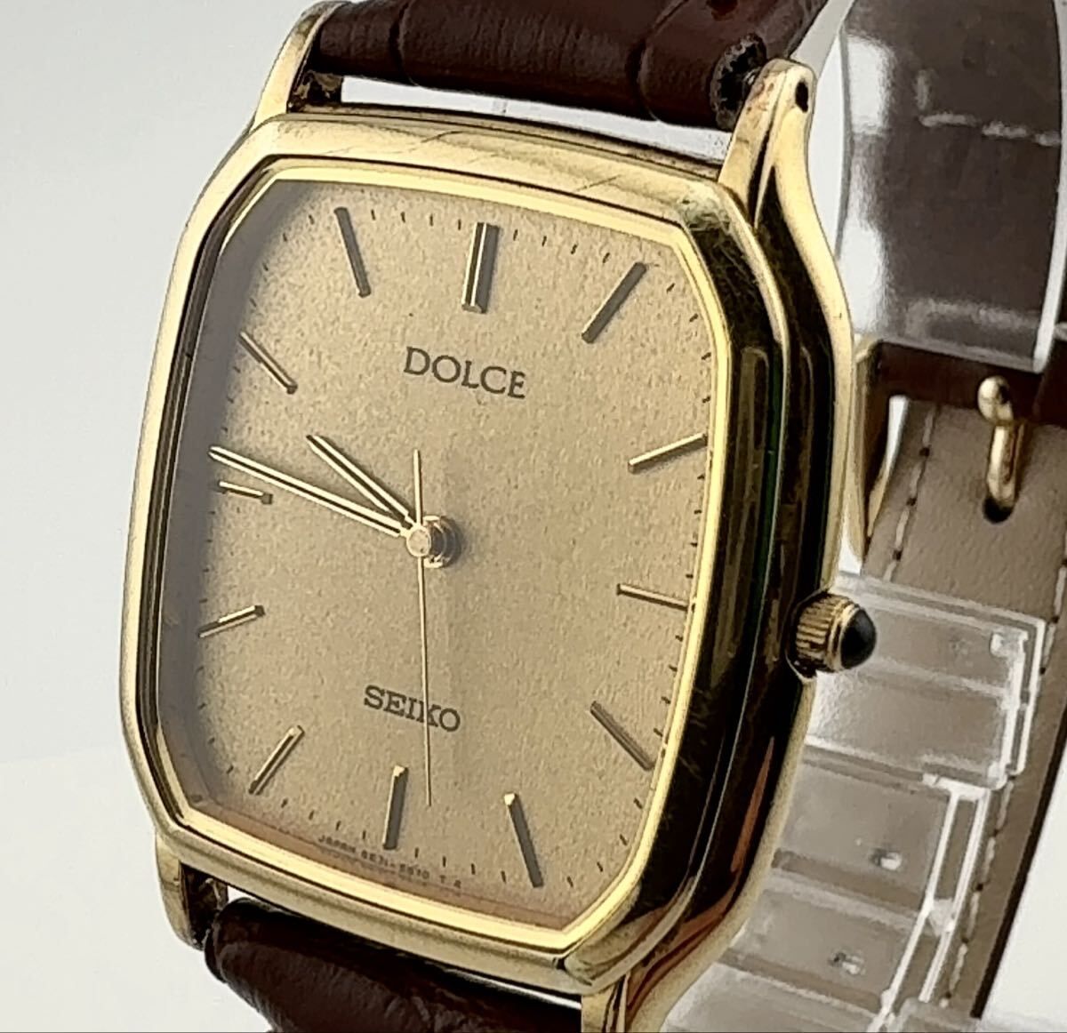 SEIKO 5E31-5B30 セイコー DOLCE ドルチェ クォーツ スクエア SGP 30