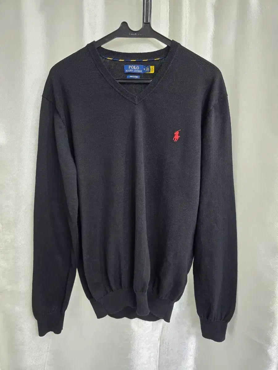 ポロ ラルフローレン ブラック Vネック ニット (1564) - メルカリ