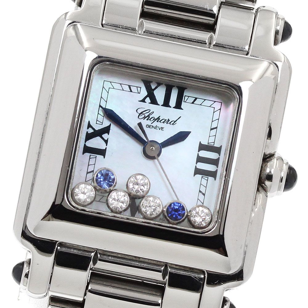 ショパール Chopard 27/8893-23 ハッピースポーツ 5Pダイヤ 2Pブルー 
