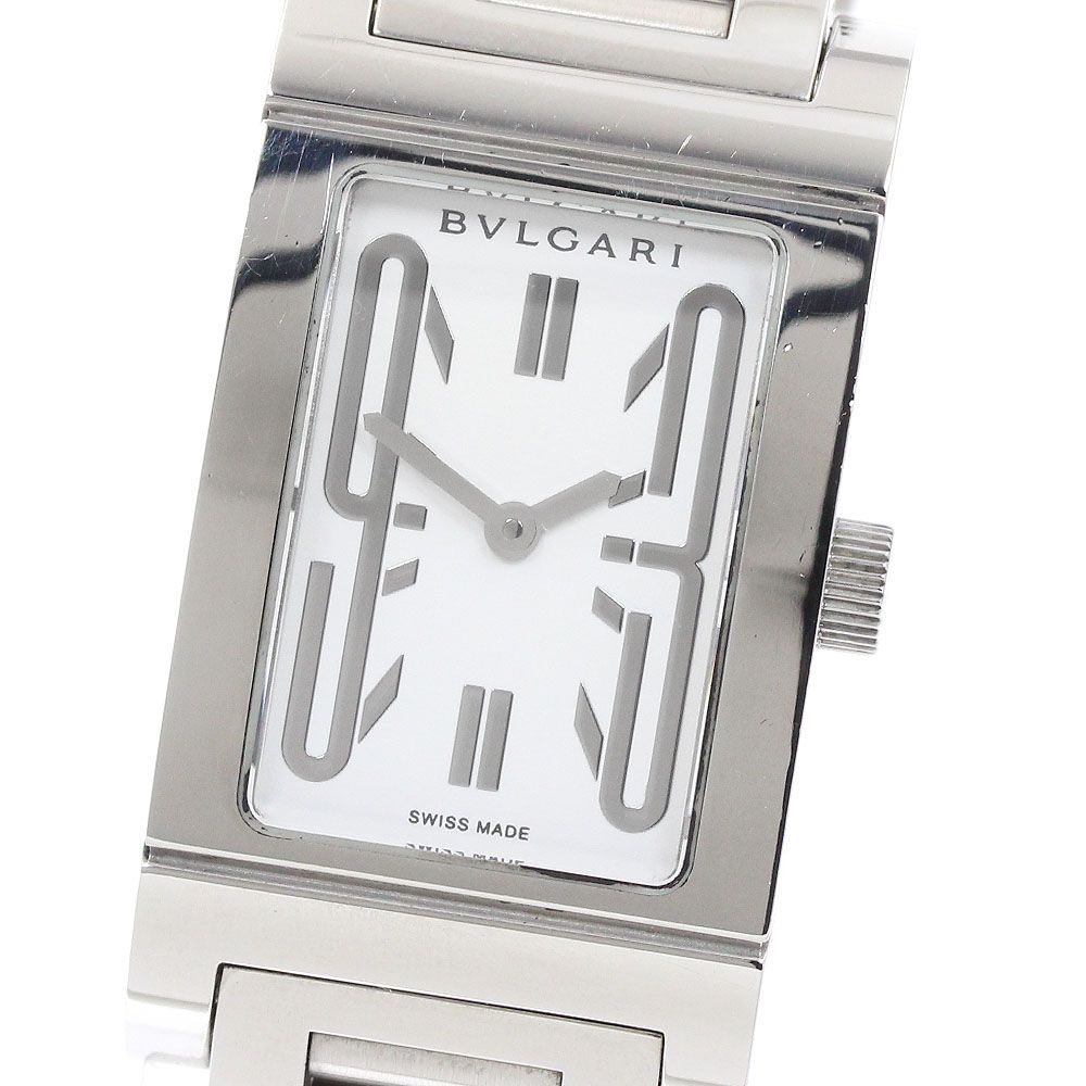 ブルガリ BVLGARI RT39S レッタンゴロ クォーツ レディース 箱・保証書
