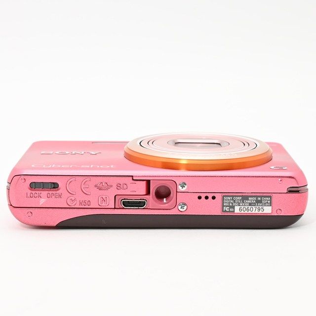 良品＞ SONY Cyber-shot WX100 ピンク｜高感度CMOS搭載｜光学10倍
