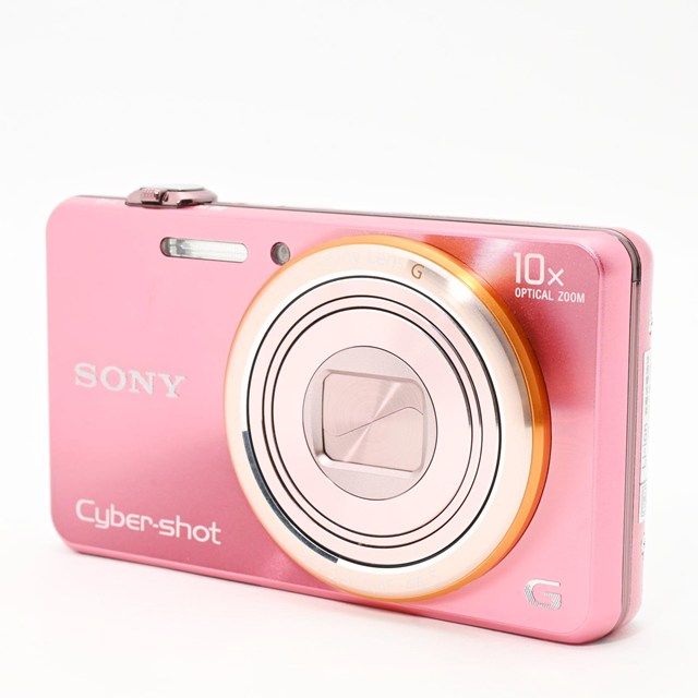 良品＞ SONY Cyber-shot WX100 ピンク｜高感度CMOS搭載｜光学10倍