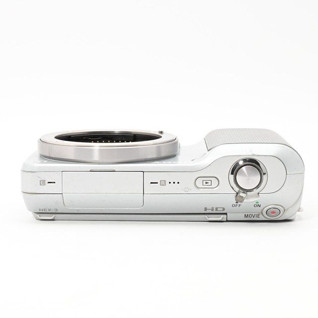 並品＞ SONY ソニー ミラーレス一眼カメラ NEX-3 ボディ シルバー｜E