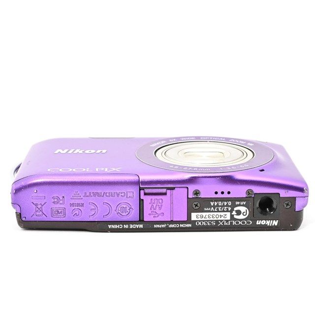 並品＞ Nikon COOLPIX S3300 ラベンダーパープル｜コンパクトデジタル
