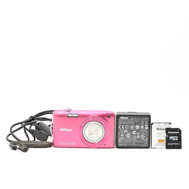 良品＞ Nikon COOLPIX S3300 ストロベリーピンク｜1600万画素