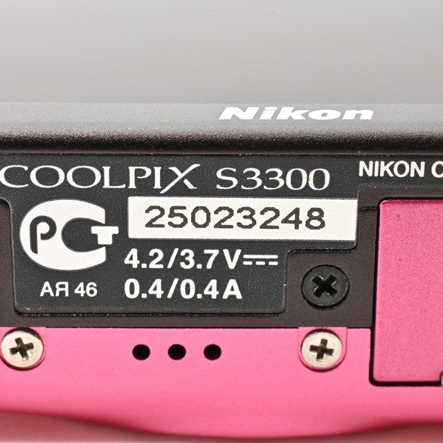 良品＞ Nikon COOLPIX S3300 ストロベリーピンク｜1600万画素