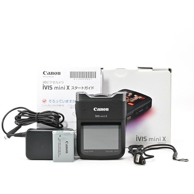美品＞ Canon デジタルビデオカメラ iVIS mini X｜対角約170度超広角