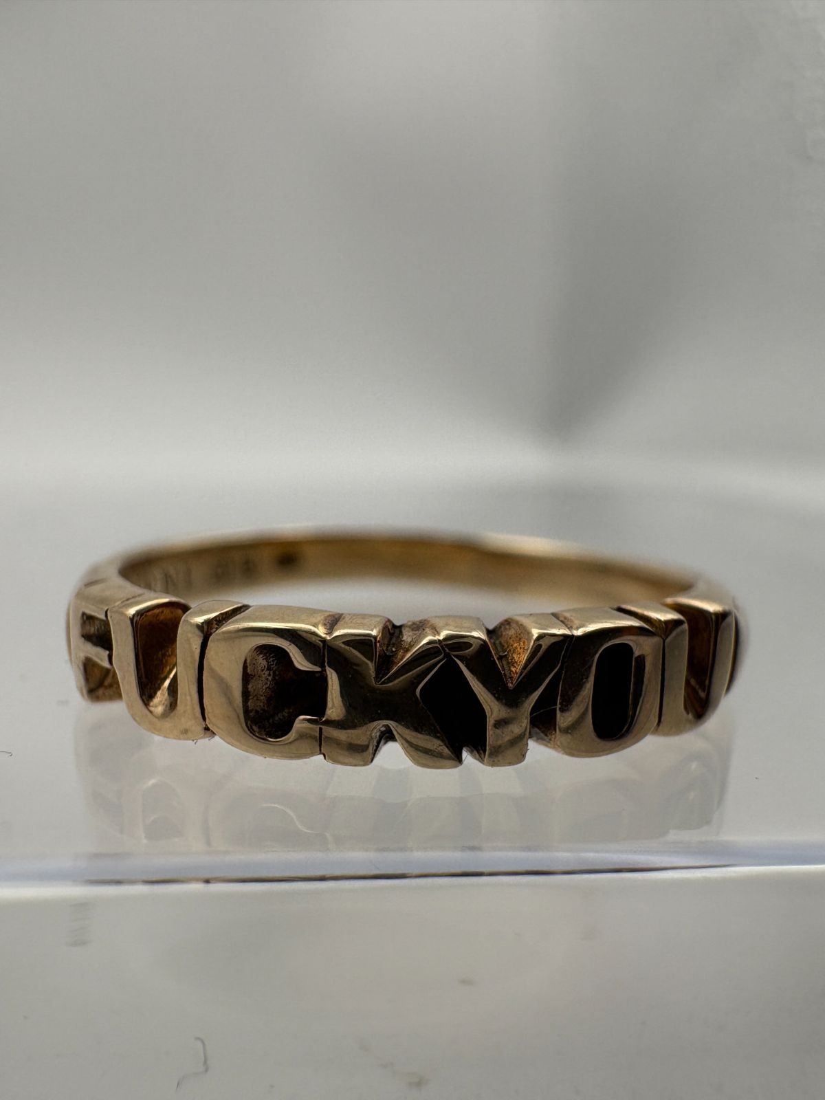 GARNI K10 10金 BlackWeirdos ファックユー リング 指輪 FUCKYOU Ring 