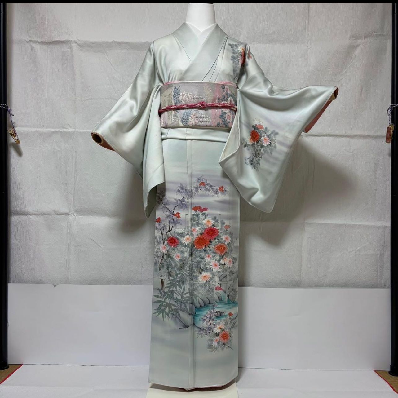 未使用近い 美品 袷 正絹 友禅 訪問着 フルセット - メルカリ