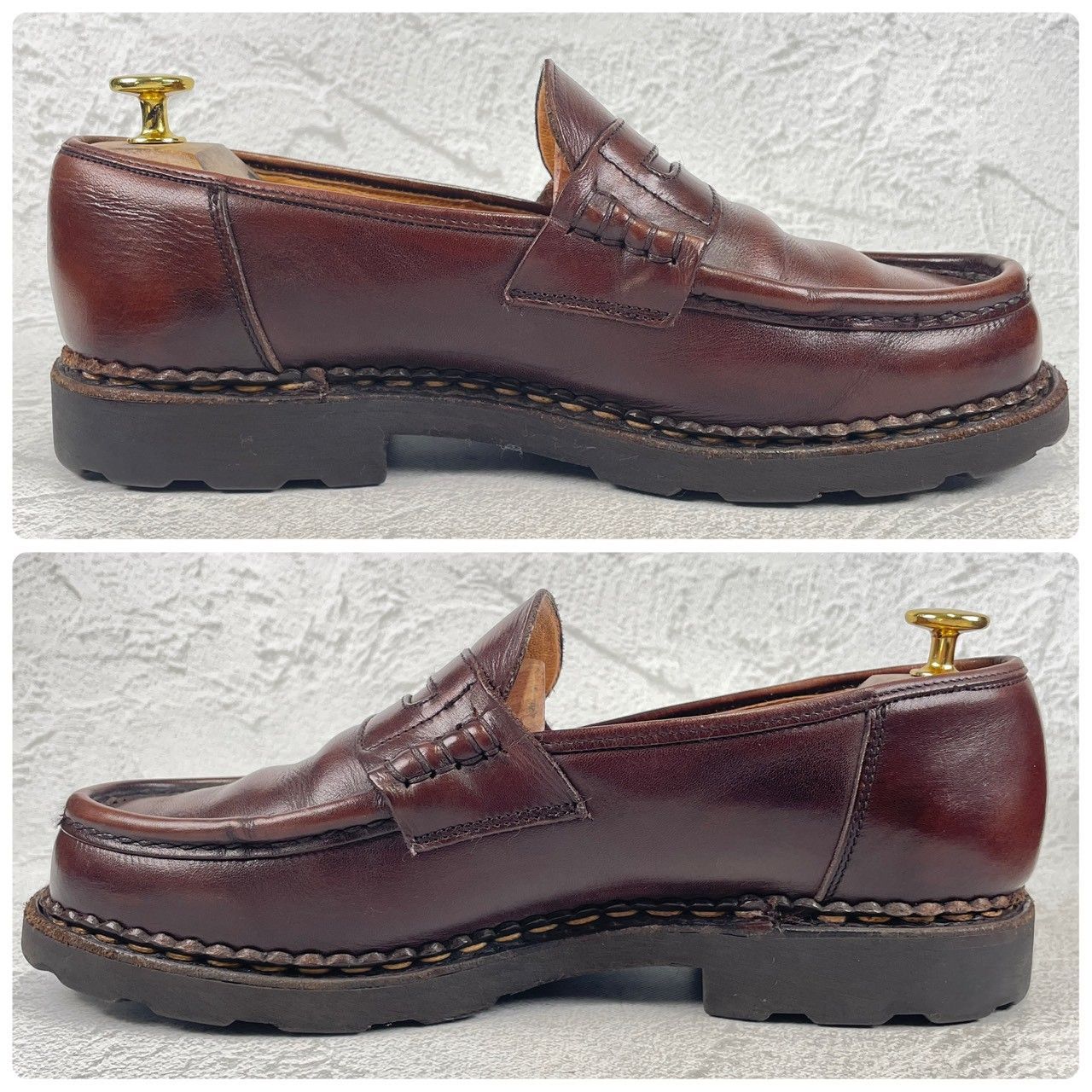 良品】PARABOOT パラブーツ REIMS ランス コインローファー 茶